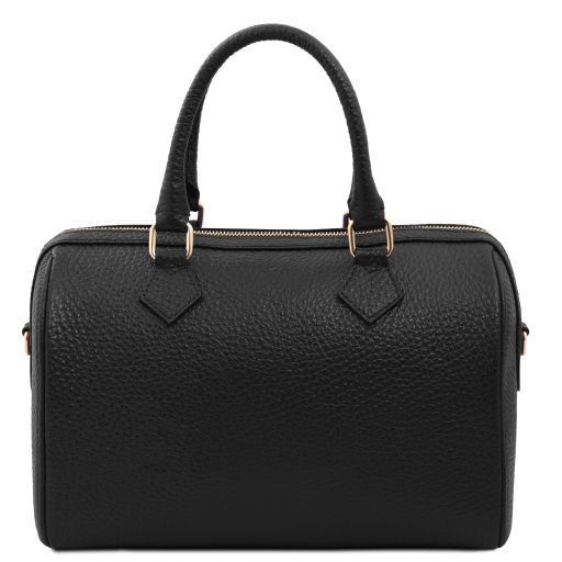 Leather duffle bag Tuscany Leather Barrique, Black