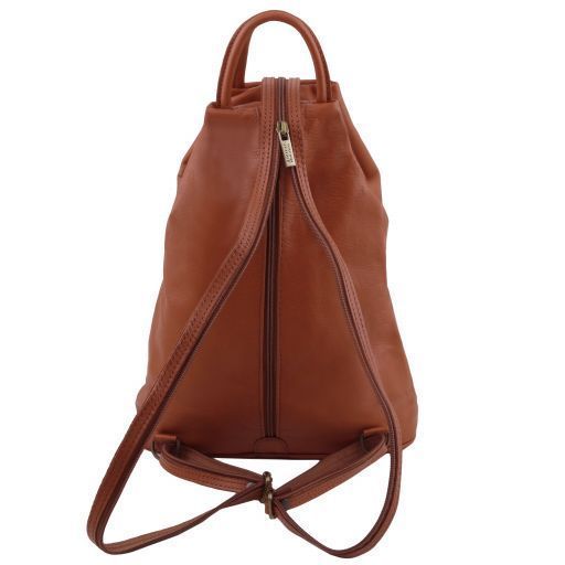Leather duffle bag Tuscany Leather Barrique, Black
