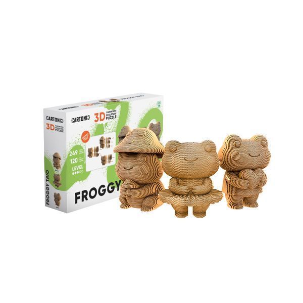 FROGGY TRIO 3D Puzzle Cartonic