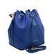 Leather bucket bag Tuscany Leather Vittoria, Blue
