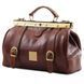 Doctor gladstone leather bag with front straps Tuscany Leather Monalisa