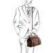 Doctor gladstone leather bag with front straps Tuscany Leather Monalisa