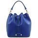 Leather bucket bag Tuscany Leather Vittoria, Blue