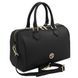 Leather duffle bag Tuscany Leather Barrique, Black