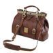 Doctor gladstone leather bag with front straps Tuscany Leather Monalisa