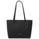 Woven printed leather shopping bag Tuscany Leather Dedalo, Black