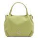 Soft leather handbag Tuscany Leather Nora, Lime Green