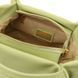 Soft leather handbag Tuscany Leather Nora, Lime Green