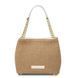 Raffia bucket bag Tuscany Leather TL Bag, White
