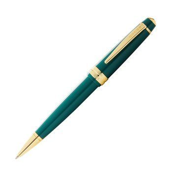 Ballpoint Pen Cross Bailey Light Polished Green Resin and Gold Tone AT0742-12