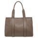 Soft leather shoulder bag Tuscany Leather Callie, Dark Taupe