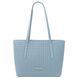 Woven printed leather shopping bag Tuscany Leather Dedalo, Light blue