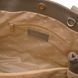 Soft leather shoulder bag Tuscany Leather Callie, Dark Taupe