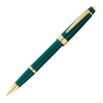 Roller Pen Cross Bailey Light Polished Green Resin and Gold Tone AT0745-12