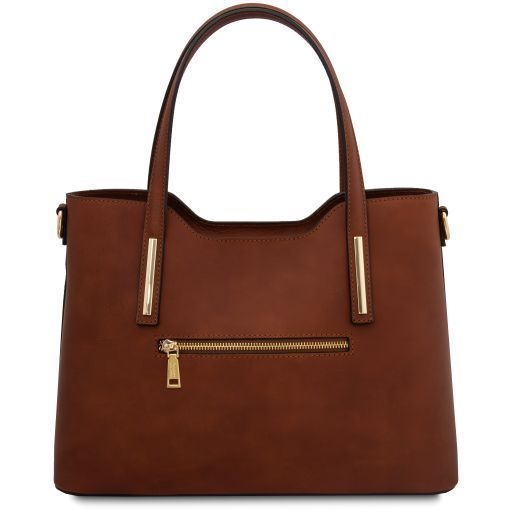 Leather tote Tuscany Leather Olimpia, Brown