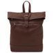 Soft leather backpack Tuscany Leather London, Coffee