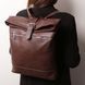 Soft leather backpack Tuscany Leather London, Coffee