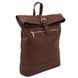 Soft leather backpack Tuscany Leather London, Coffee