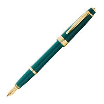 Fountain Pen Cross Bailey Light Polished Green Resin and Gold Tone - M AT0746-12MF
