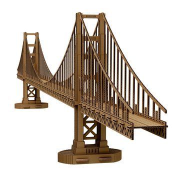 GOLDEN GATE 3D Puzzle Cartonic