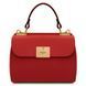 Leather handbag Tuscany Leather Armonia, Lipstick Red