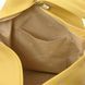 Soft leather backpack Tuscany Leather Shanghai, Pastel yellow