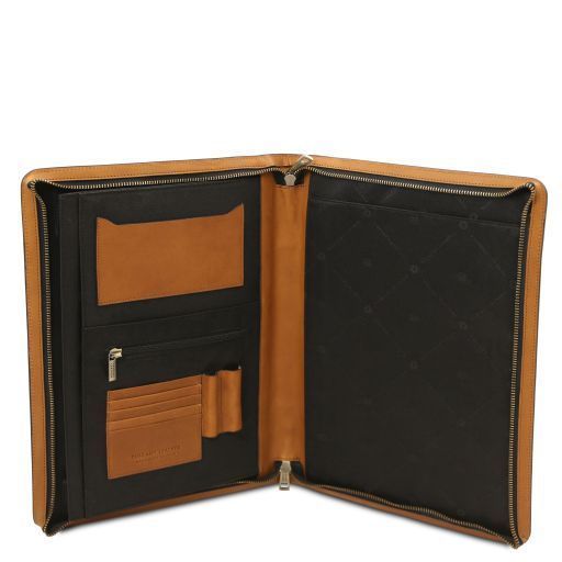 Leather document case Tuscany Leather Tiberio, Natural