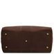 Travel leather duffle bag - Small size Tuscany Leather Lisbona, Dark Brown