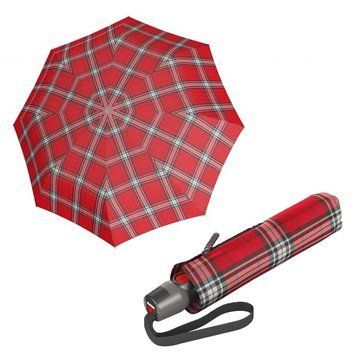 Umbrella Knirps T.200 Medium Duomatic Check Red&Navy Kn95 3201 5191