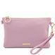 Soft leather clutch Tuscany Leather TL Bag, Ballet Pink
