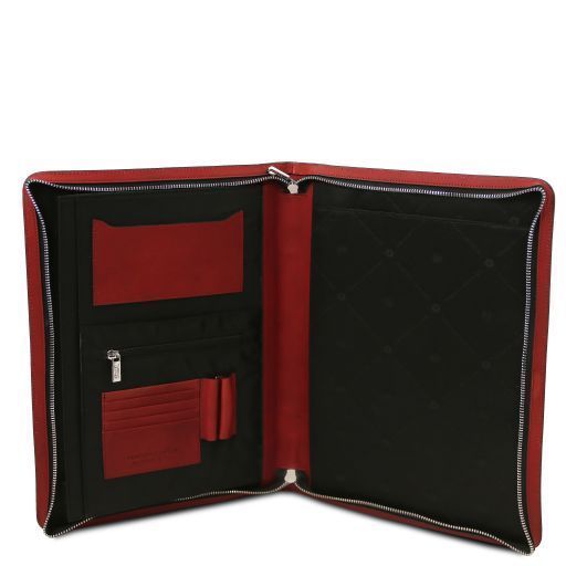 Leather document case Tuscany Leather Tiberio, Red
