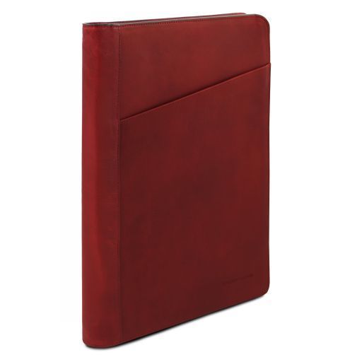 Leather document case Tuscany Leather Tiberio, Red