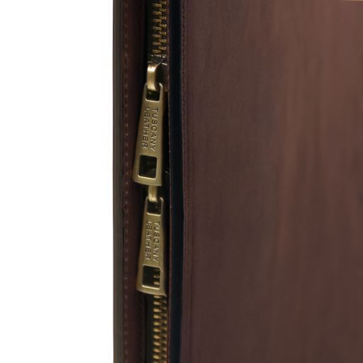 Leather document case Tuscany Leather Tiberio, Dark Brown