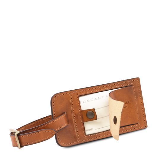 Leather pilot case with two wheels Tuscany Leather Varsavia, Natural