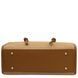Raffia Shoulder Bag Tuscany Leather Frame, Cognac