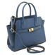 Leather tote Tuscany Leather Origami, Denim