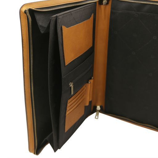 Leather document case Tuscany Leather Tiberio, Dark blue