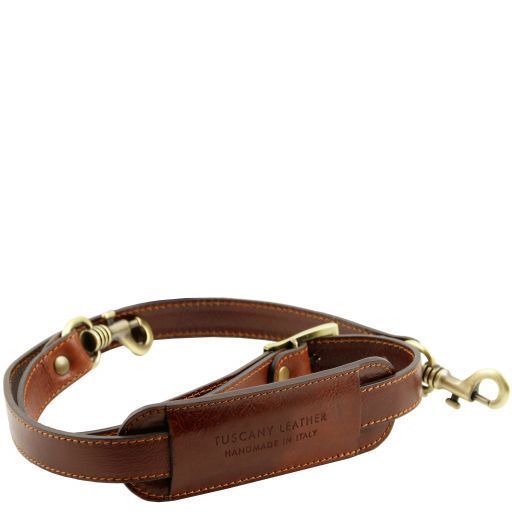 Leather pilot case with two wheels Tuscany Leather Varsavia, Brown